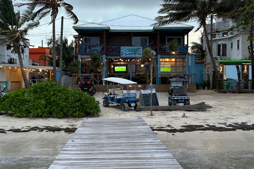 view of a guesthouse by the beach in belize
