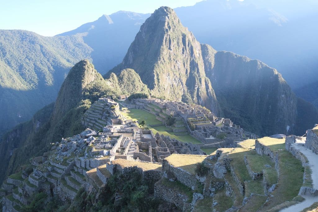 A view of Machu Picchu from the end of the inca Trail